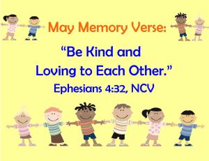 May Memory Verse
