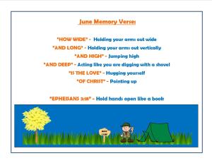 July Memory Verse Motions