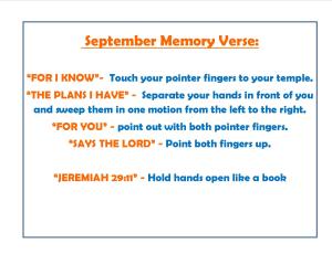 September Memory Verse Motions