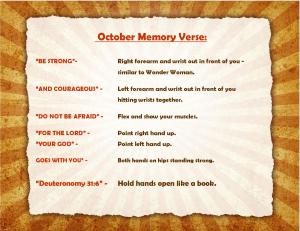 October Memory Verse Motions - Blog