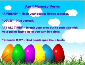 April Memory Verse Motions - Blog