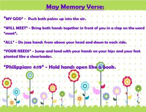 May Memory Verse Motions 2014 - Blog