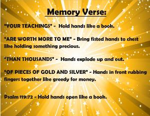 June Memory Verse Motions 2014 - Blog