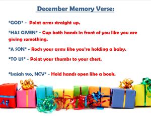 December Memory Verse Motions - Blog